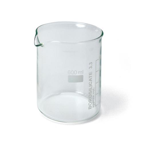 Set of 10 Beakers,600 ml, Low Form, 1002872 [U14210], Glassware