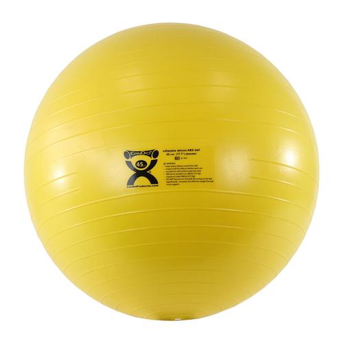 Cando Deluxe Anti-Burst Exercise Ball, yellow, 45cm, 1008998 [W40137], Exercise Balls