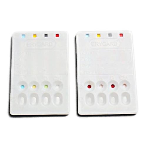 ERYCARD AB0/RH BLOOD TYPING CARD PK/24, 1024097 [W55030], Anatomy and Physiology Experiments