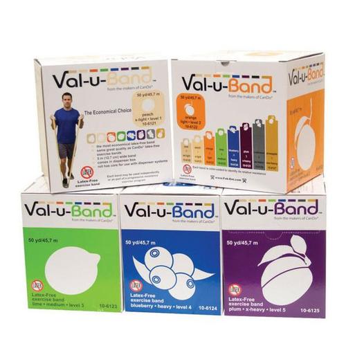 Val-u-Band, latex-free, 50 yd 5 pc set | Alternative to dumbbells, 1018015 [W72011], Exercise Bands