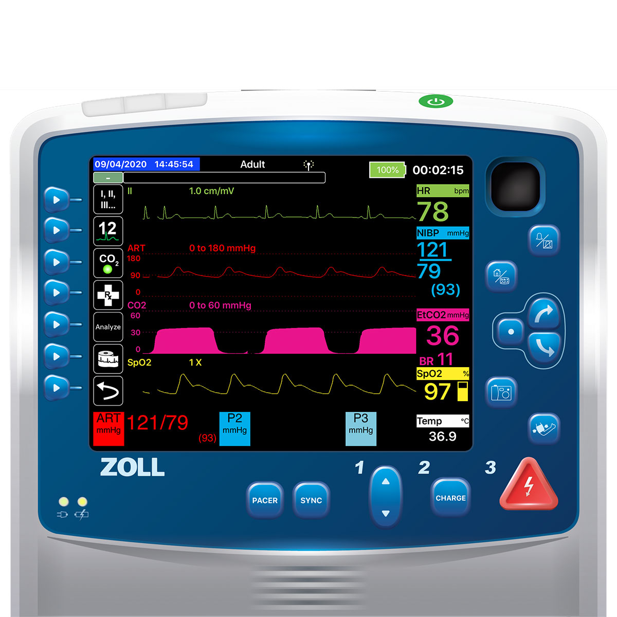Simulated Patient Monitor/ Defibrillator Zoll® Propaq® MD | Vital Signs